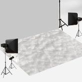 Aperturee - Milky White Furry Texture Photography Floor Backdrop